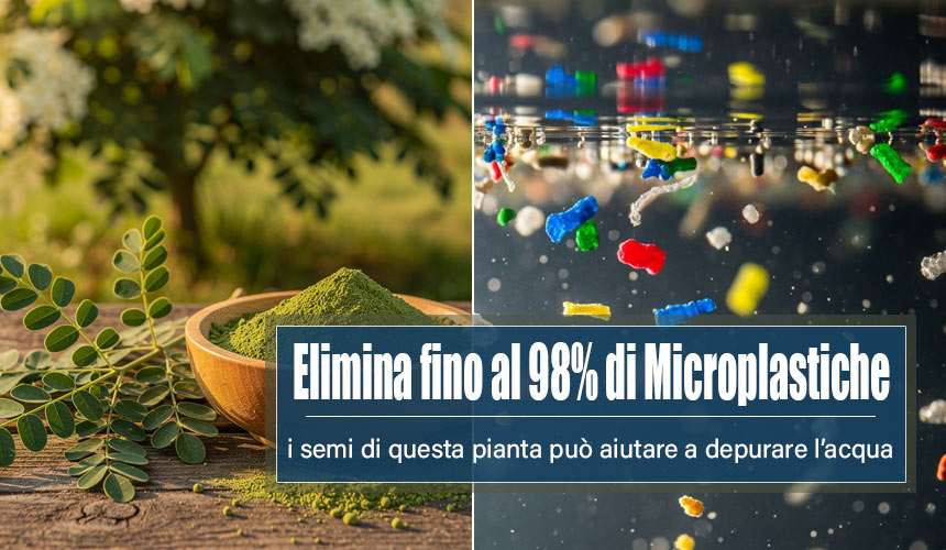 moringa elimina microplastiche