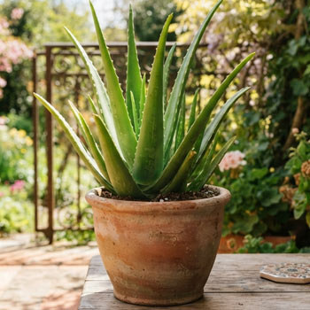 aloe vera pianta vaso